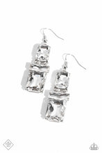 Load image into Gallery viewer, CHAIN Check - White Post Earrings