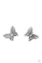 Load image into Gallery viewer, Wispy Wings - Pink Post Earrings