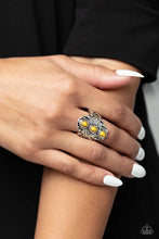 Load image into Gallery viewer, Mayan Motif - Yellow Ring