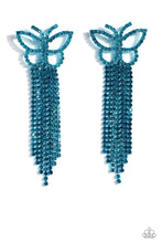 Load image into Gallery viewer, Billowing Butterflies - Blue Post Earrings