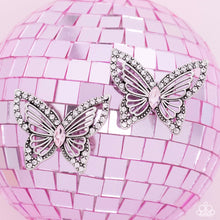 Load image into Gallery viewer, Wispy Wings - Pink Post Earrings