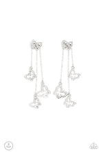 Load image into Gallery viewer, Boisterous Butterfly - White Double-Sided Post Earrings