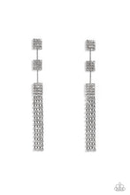 Load image into Gallery viewer, Fiercely Free-Falling - Black Post Earrings