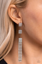 Load image into Gallery viewer, Fiercely Free-Falling - Black Post Earrings