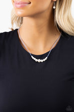 Load image into Gallery viewer, White Collar Whimsy - Blue Necklace