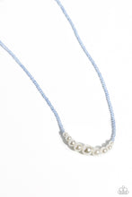 Load image into Gallery viewer, White Collar Whimsy - Blue Necklace
