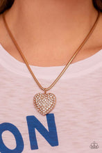 Load image into Gallery viewer, Sequined Sweetheart - Gold Necklace