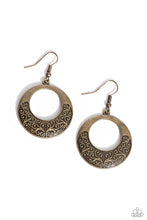 Load image into Gallery viewer, Secret Vineyards - Brass Earrings