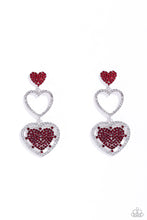 Load image into Gallery viewer, Couples Celebration - Red Post Earrings