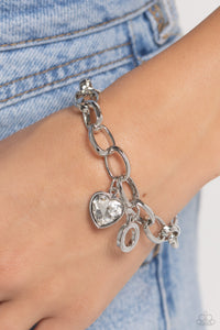 Guess Now Its INITIAL - O - White Bracelet