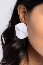 Load image into Gallery viewer, Moody Masterpiece - White Post Earrings