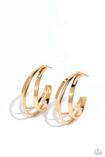 Load image into Gallery viewer, Curly Charisma - Gold Hoop Earrings
