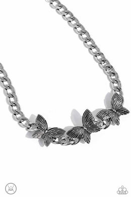 Aerial Ambition - Silver Choker Necklace