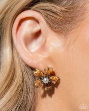 Load image into Gallery viewer, Chiseled Casino - Brass Post Earrings