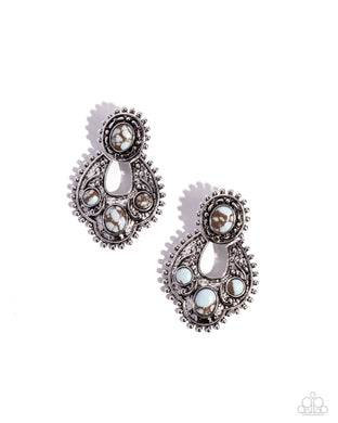 Handcrafted Horseshoe - Blue Post Earrings