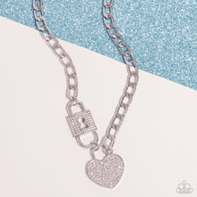 Load image into Gallery viewer, Lock Up Your Love - White Necklace