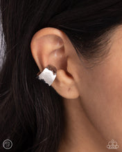 Load image into Gallery viewer, Warped Wonder - Silver Cuff Earrings