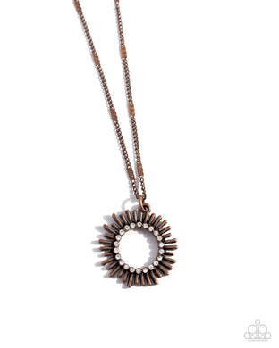 Sunburst Surprise - Copper Necklace