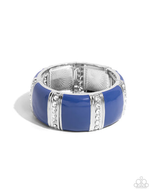 Colored Cameo - Blue Bracelet