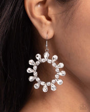 Load image into Gallery viewer, Wreathed Wish - White Earrings