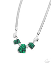 Load image into Gallery viewer, Lined Legacy - Green Necklace