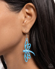 Load image into Gallery viewer, Dapper Dragonfly - Blue Earrings