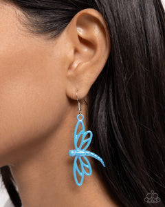 Dapper Dragonfly - Blue Earrings