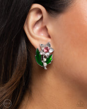 Load image into Gallery viewer, Gardening Guest - Pink Clip-On Earrings