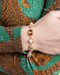 Dumbfounding Dazzle - Brown Bracelet