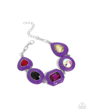 Glazed Guest - Purple Clasp Bracelet