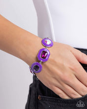 Load image into Gallery viewer, Glazed Guest - Purple Clasp Bracelet