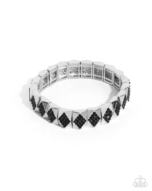 Ornate Outline - Black Bracelet