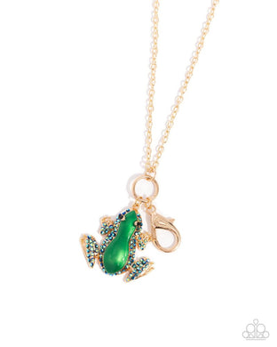 Tree Frog - Gold Lanyard