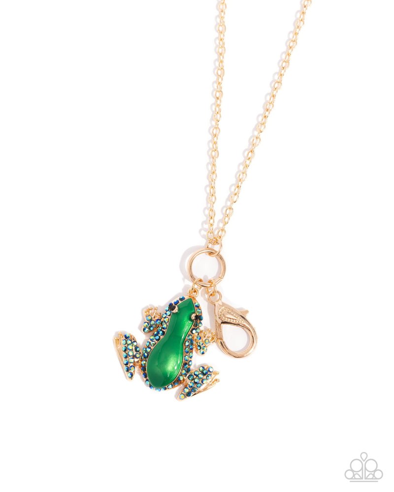 Tree Frog - Gold Lanyard