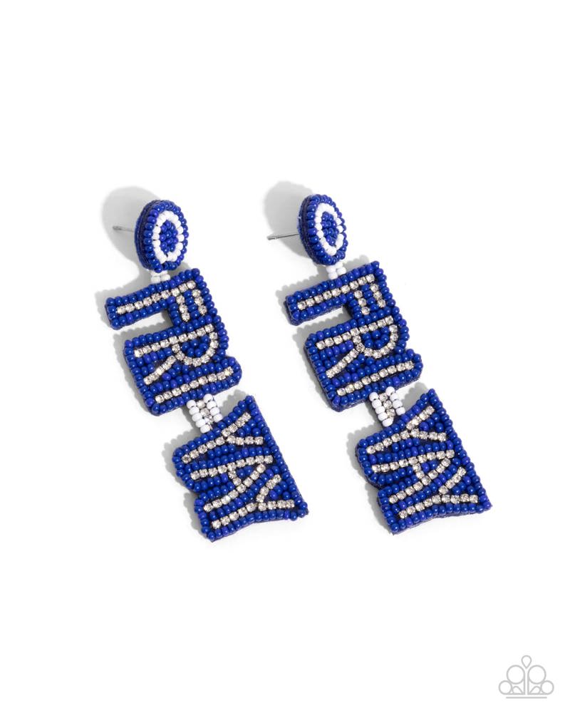 Its Friday! - Blue Post Earrings