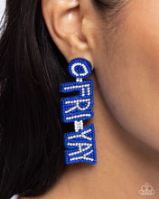 Load image into Gallery viewer, Its Friday! - Blue Post Earrings