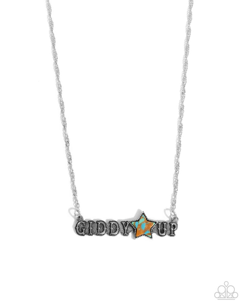 Giddy Up Glam - Brown Necklace