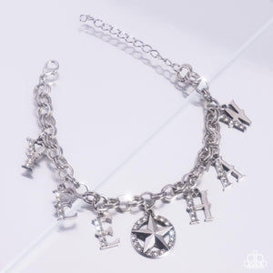 Yeehaw Yell - White Bracelet