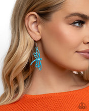 Load image into Gallery viewer, Dapper Dragonfly - Blue Earrings