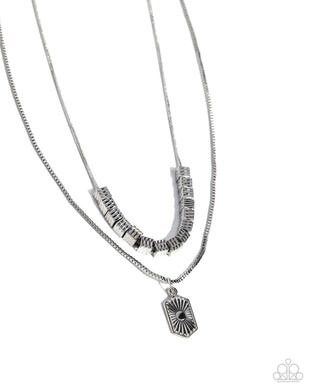 Layered Legato - Silver Necklace