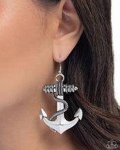 Load image into Gallery viewer, Adorable Anchor - Silver Earrings
