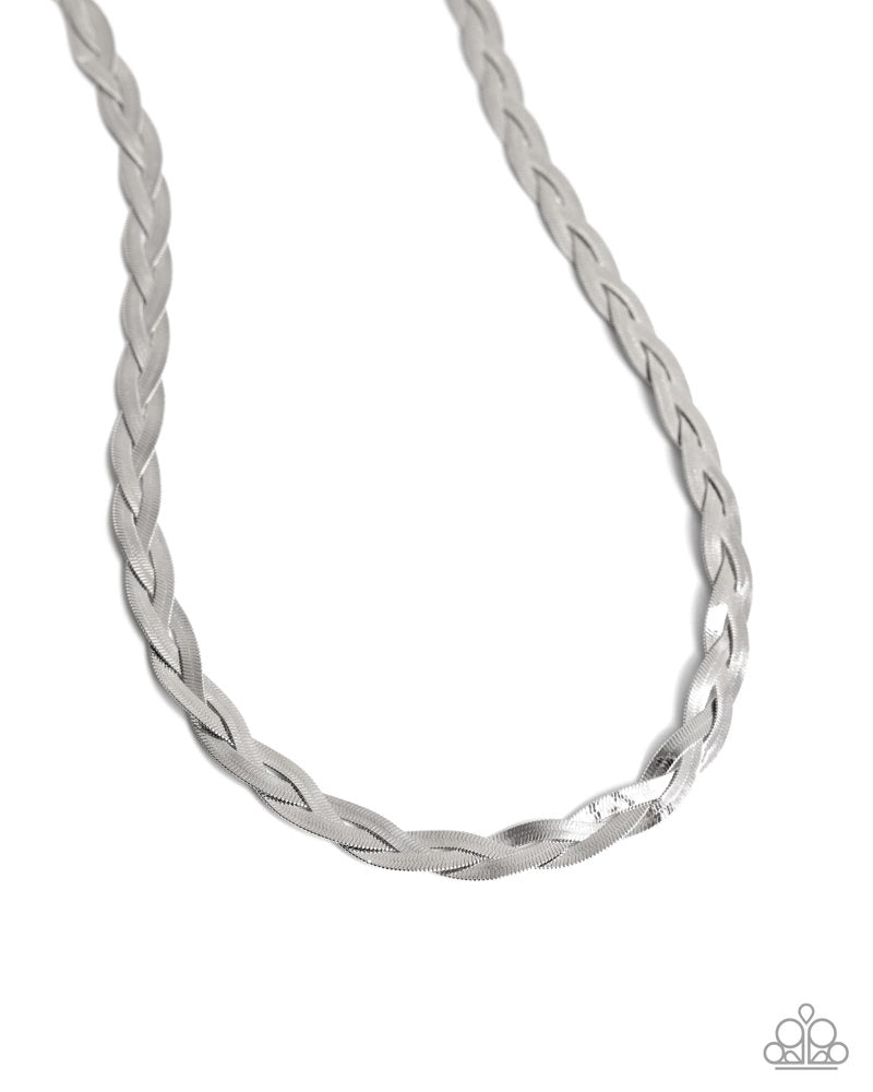 Bewildering Braid - Silver Necklace