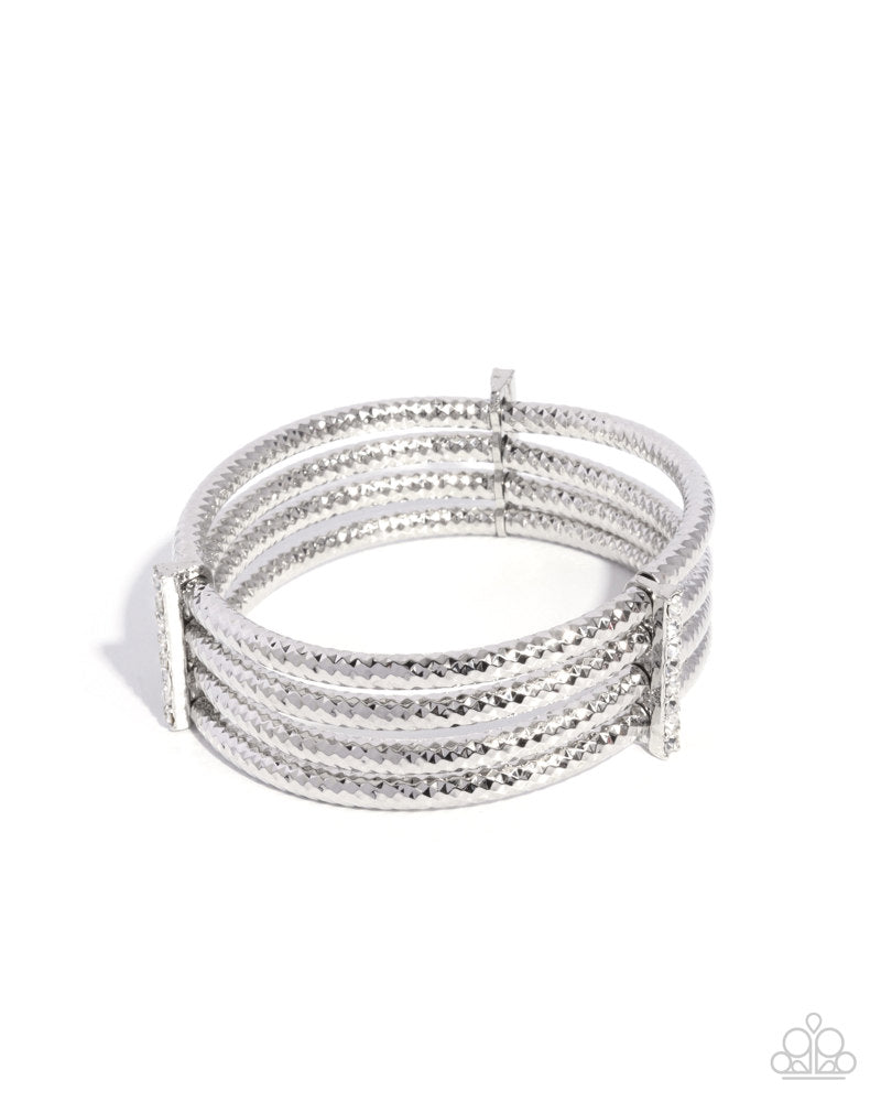 Teeming with Taste - White Bracelet