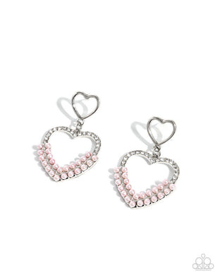 Dangling Damsel - Pink Post Earrings