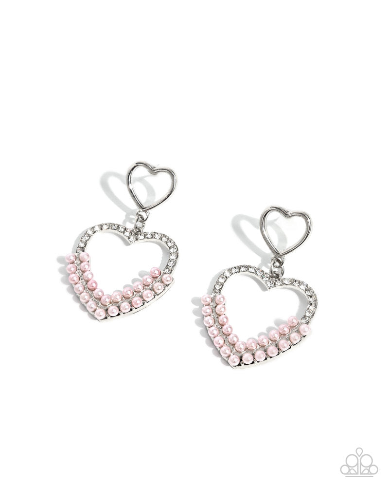 Dangling Damsel - Pink Post Earrings