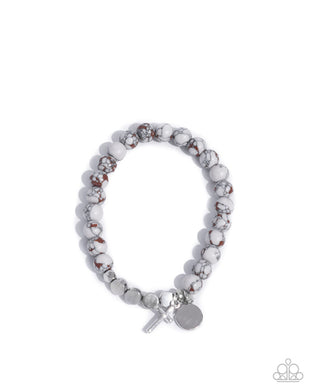 Devout Debut - White Bracelet