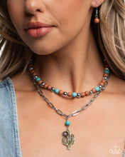 Load image into Gallery viewer, Cactus Cascade - Brown Necklace