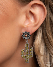 Load image into Gallery viewer, Cactus Cause - Brown Post Earrings