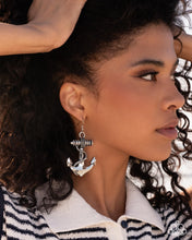 Load image into Gallery viewer, Adorable Anchor - Silver Earrings