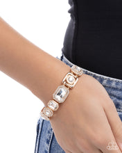 Load image into Gallery viewer, Striking Shimmer - Gold Stretchy Bracelet